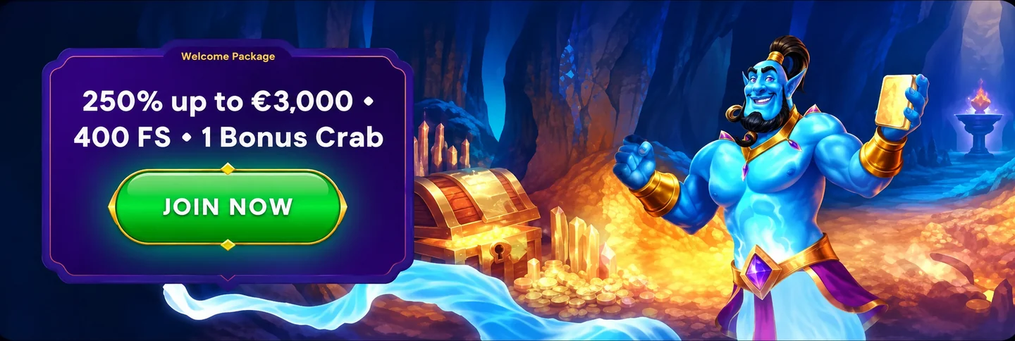 WishWin Casino üdvözlő bónusz és nyerőgépek – főoldali banner